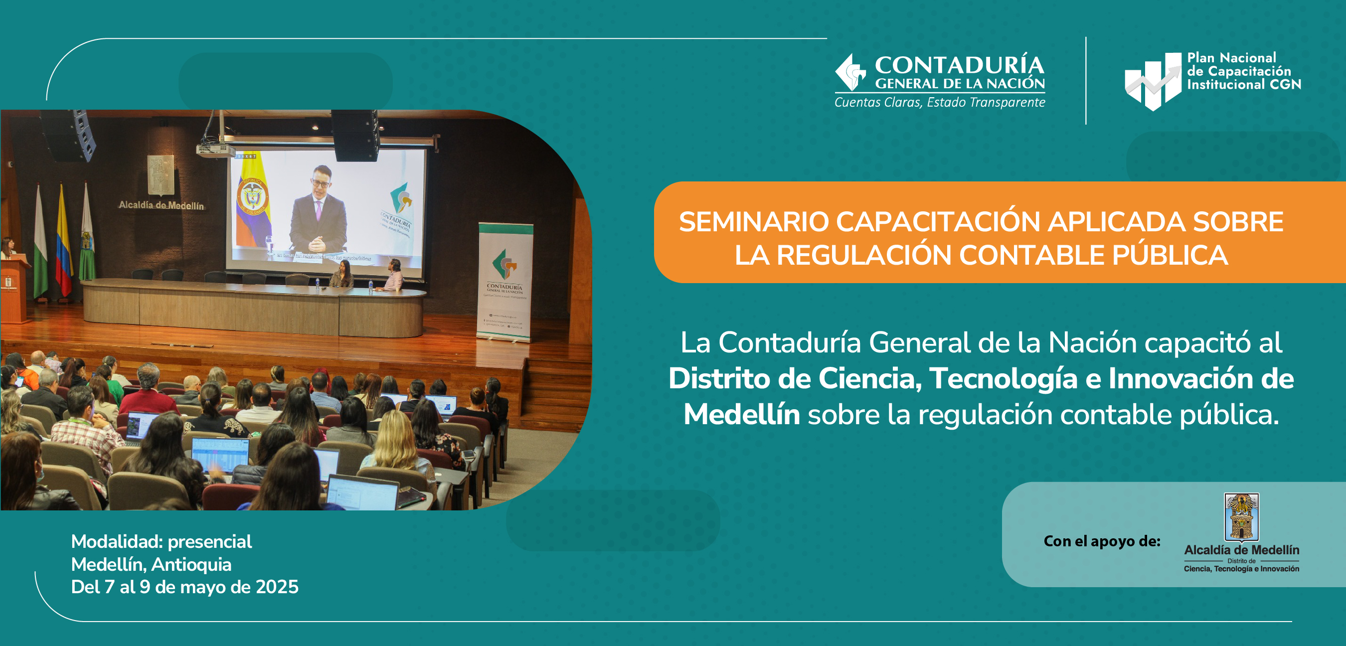 La CGN capacitó al Distrito de Ciencia, Tecnología e Innovación de Medellín